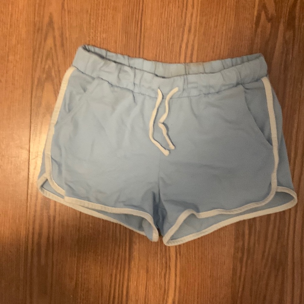 old navy xL in kids 14/16 teal drawstring shorts